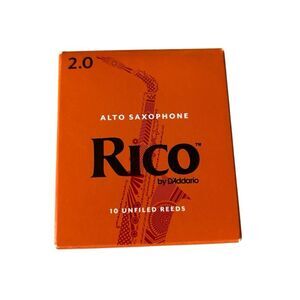 Rico 2.0 Alto Saxophone Unfiled Reeds Box 0f 9